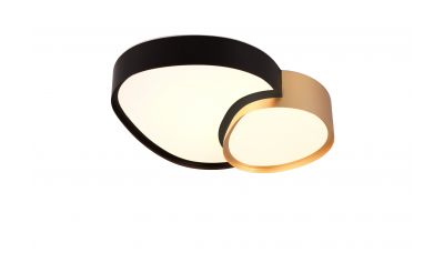 Lubinis &scaron;viestuvas Rise LED Ceiling 21W Black-Gold 647510280 TRIO Lighting