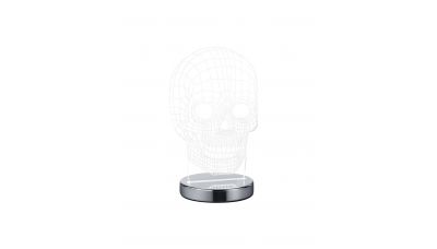Stalinis &scaron;viestuvas Skull LED Table Chrome R52461106 TRIO Lighting