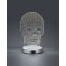 Stalinis &scaron;viestuvas Skull LED Table Chrome R52461106 TRIO Lighting