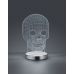 Stalinis &scaron;viestuvas Skull LED Table Chrome R52461106 TRIO Lighting