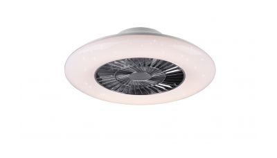 Lubinis šviestuvas su ventiliaturiumi Visby Ceiling Fan 59,5 cm White Starlight R62402106 Lubinis šviestuvas su ventiliaturiumi Visby Ceiling Fan 59,5 cm White Starlight R62402106 TRIO Lighting