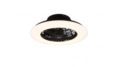 Lubinis &scaron;viestuvas Stralsund LED Ceiling Fan Matt Black Starlight R62522132 TRIO Lighting