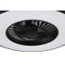 &Scaron;viestuvas su ventiliatoriumi Halmstad LED Ceiling Fan Black Starlight R62672132 TRIO Lighting