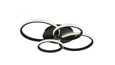 Lubinis šviestuvas Cires LED Ceiling Black R67364132 Lubinis šviestuvas Cires LED Ceiling Black R67364132 TRIO Lighting
