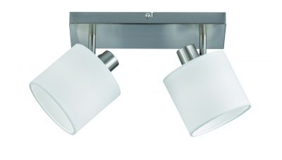 Sieninis &scaron;viestuvas Tommy Spotlight 2-pc. 2xE14 Nickel/White R80332001 TRIO Lighting