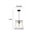Pakabinamas &scaron;viestuvas Agatha Pendant 1 Black 4138600 Viokef