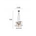 Pakabinamas &scaron;viestuvas Agatha Pendant 3 Black 4138700 Viokef