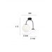 Lubinis &scaron;viestuvas Anouk Ceiling 2 White-Black 4228700 Viokef
