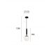 Pakabinamas šviestuvas Anouk Pendant 1 12cm White-Black 4228601 Pakabinamas šviestuvas Anouk Pendant 1 12cm White-Black 4228601 Viokef