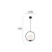 Pakabinamas šviestuvas Anouk Pendant 1 25cm White-Black 4234300 Pakabinamas šviestuvas Anouk Pendant 1 25cm White-Black 4234300 Viokef