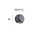 Sieninis &scaron;viestuvas Ballito Wall Dark Grey 4210901 Viokef