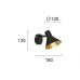 Sieninis &scaron;viestuvas Harvey Wall 1 Black-Gold 4167000 Viokef