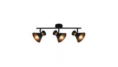 Lubinis/sieninis &scaron;viestuvas Kelly Ceiling 3 Black-Copper 4148400 Viokef