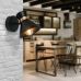 Sieninis &scaron;viestuvas Kelly Wall 1 Black-Copper 4148200 Viokef
