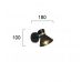 Sieninis &scaron;viestuvas Kelly Wall 1 Black-Copper 4148200 Viokef