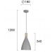 Pakabinamas &scaron;viestuvas Lamas Pendant 1 19cm Grey 4197301 Viokef