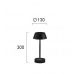 Stalinis šviestuvas Princess Table LED Black 4243701 Stalinis šviestuvas Princess Table LED Black 4243701 Viokef