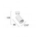 Lubinis &scaron;viestuvas Stage Spotlight White 4224700 Viokef