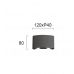 Sieninis &scaron;viestuvas Twist Wall Dark Grey 4211001 Viokef