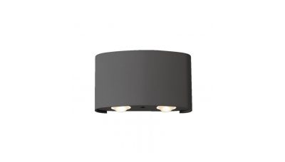 Sieninis &scaron;viestuvas Twist Wall Dark Grey 4211001 Viokef