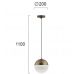Pakabinamas &scaron;viestuvas Violla Pendant 1 20cm 4190300 Viokef