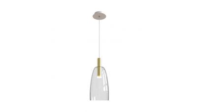 Pakabinamas &scaron;viestuvas Pendant Light 1966 1 Clear 14cm 1966 Zambelis Lights