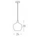 Pakabinamas &scaron;viestuvas Pendant Light 19175 1 Blue 19175 Zambelis Lights