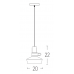 Pakabinamas &scaron;viestuvas Pendant Light 1990 1 Black 1990 Zambelis Lights
