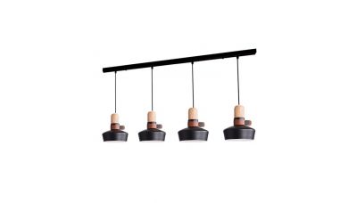 Pakabinamas &scaron;viestuvas Pendant Light 1993-B 4 Black 1993-B Zambelis Lights