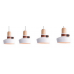 Pakabinamas &scaron;viestuvas Pendant Light 1993-W 4 White 1993-W Zambelis Lights