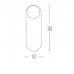 Sieninis šviestuvas Wall Light H64 1 Gold-White H64 Sieninis šviestuvas Wall Light H64 1 Gold-White H64 Zambelis Lights