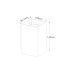 Sieninis šviestuvas Sandy Wall Square White 92697 Sieninis šviestuvas Sandy Wall Square White 92697 Zuma Line