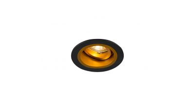 Įleidžiamas šviestuvas Chuck DL Round Black-Gold 92702-N Zuma Line