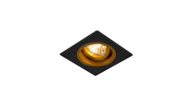 Įleidžiamas šviestuvas Chuck DL Square Black- Gold 92706-N Zuma Line